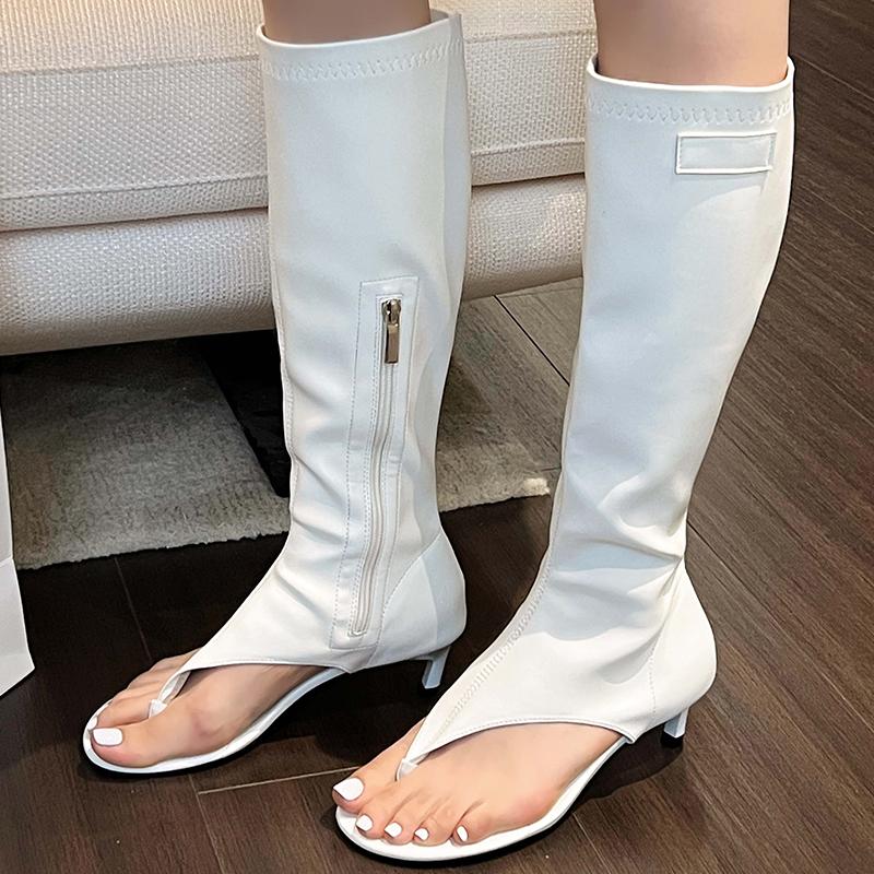 

Fashion New Fashion Zippers Sexy Ladies Pumps Shoes Footwear Peep Toe Women Shoes Knee High Heels Sandals Boots Female Flip Flops 35 белый