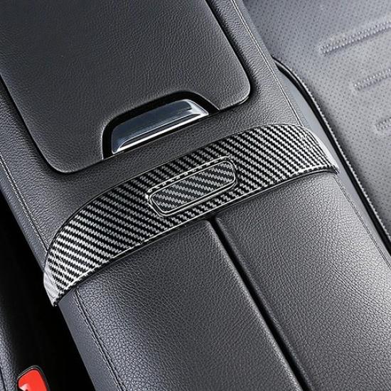 Carbon Color Car Console Armrest Box Switch Decals For Benz C Class W206 2022-23