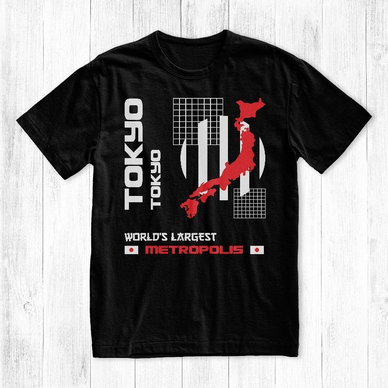 

Tokyo Streetwear Culture TShirt Graphic Tee Summer Unisexs and Womens Loose and Breathable Cotton Tshirt S