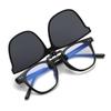 2 szt. Modne ultralekkie okulary przeciwsłoneczne TR z klipsem dla kierowców, okulary noktowizyjne, unisex, podróżne okulary przeciwsłoneczne