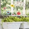 5 Pack Sunflower Windmill Pinwheel Garden Stake Wind Spinner Sculpture For Yard Art Garden Balcony Patio Lawn Decoration