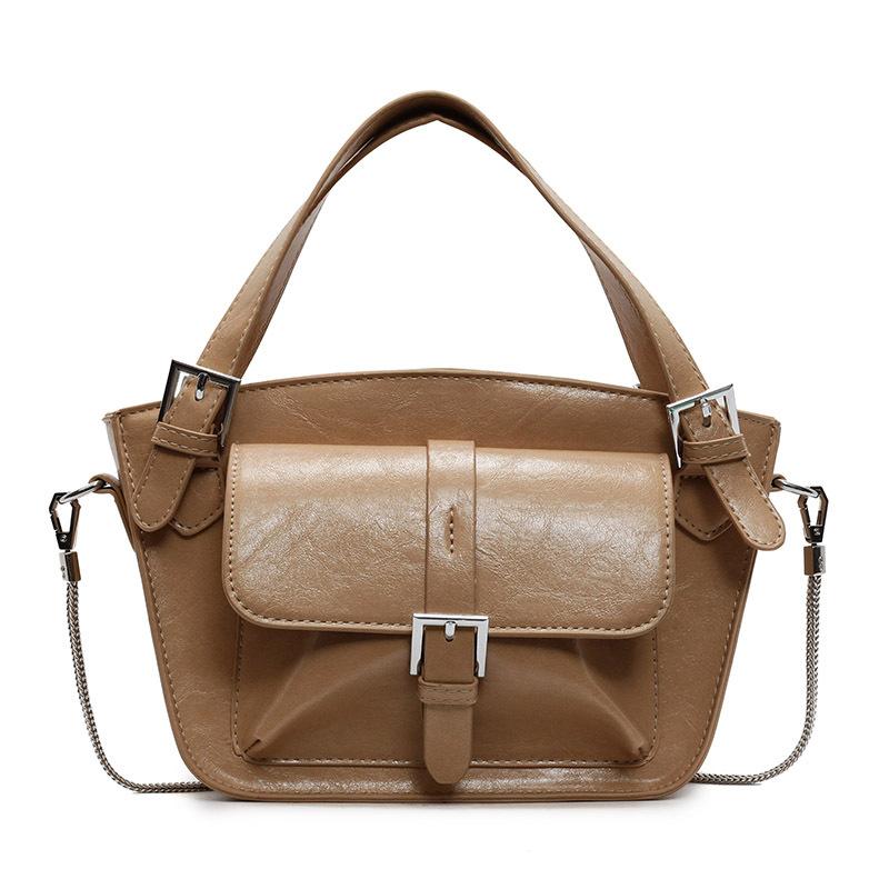 2025 spring super fire Korean version niche hand design bucket bag advanced texture foreign style versatile messenger women's bag