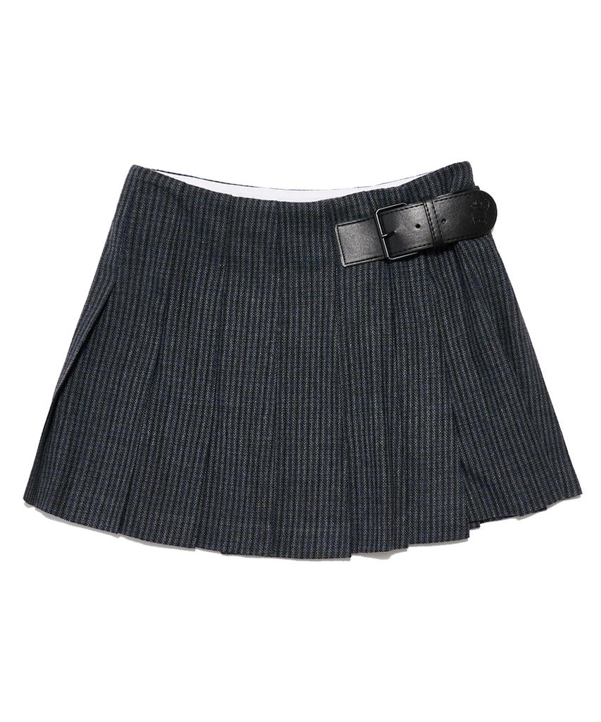 Deliscent Shepherd'S Check Mini Skirt [Gray]