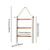 Decorative Rustic Wooden Towel Rack, 3 Tier Wall Mounted Ladder Holder for Hotel, Kitchen,