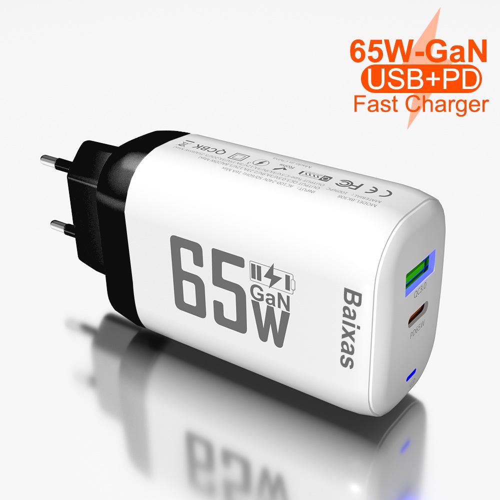 Six-Port QC3.0 30W Charger with EU/US/UK Plug for Fast Mobile Charging