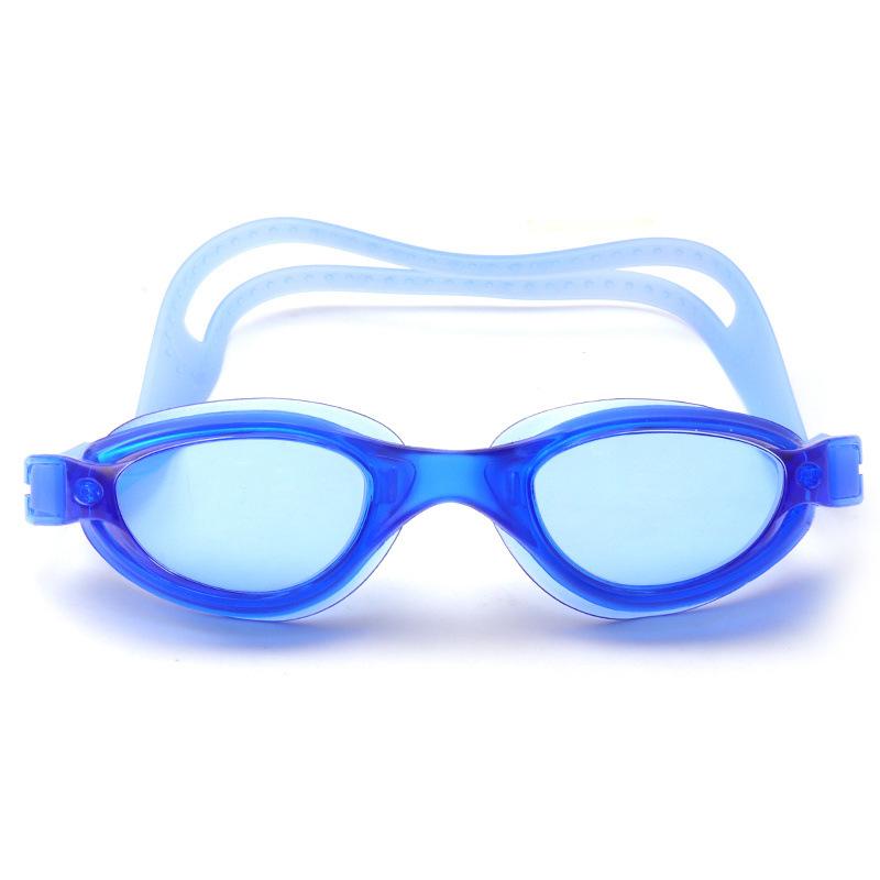 Adult Swimming Goggles for Men Women Waterproof Anti-Fog HD Flat Mirror Swim Eyewear Adjustable Silicone Swimming Diving Glasses