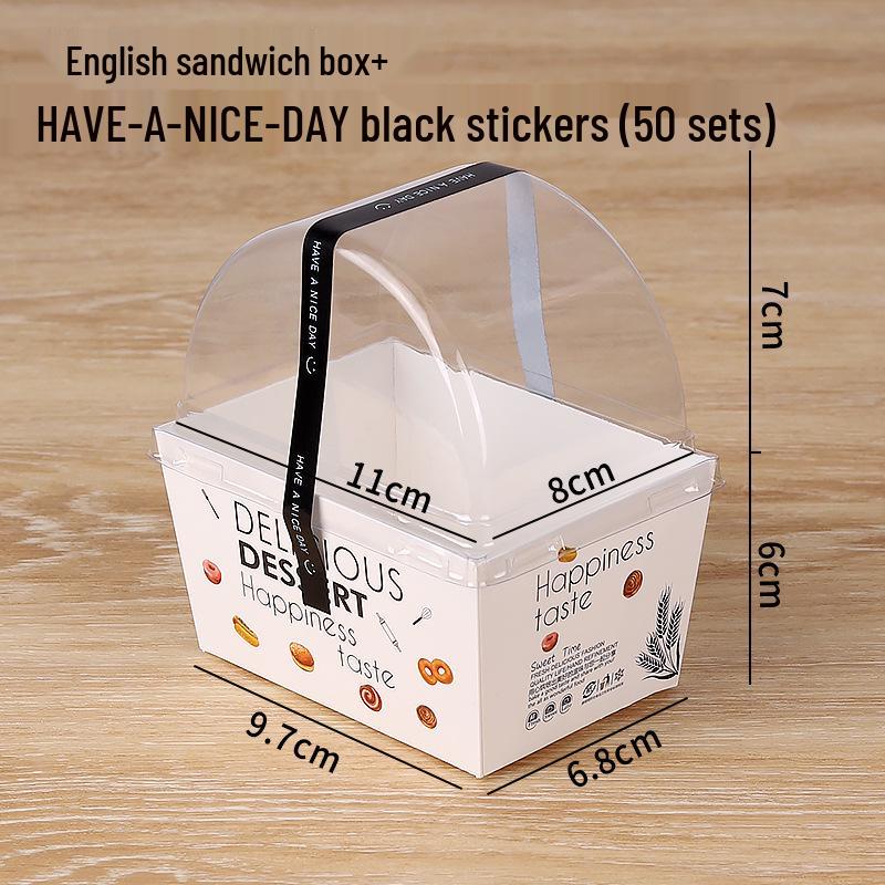 Rousong Xiaobei Pastry Box: Oil-Proof Takeout Container for Desserts, Snow Mei Niang, Puffs, and Cake Rolls.