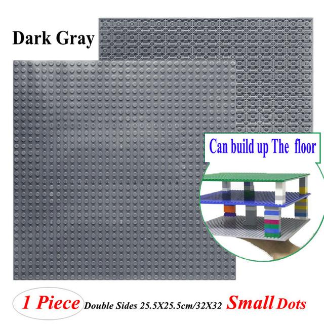 Hot 32*32 Dots Double-Sided Baseplates Small Bricks Diy Building Blocks Base Plate Ww2 Compatible Legoes Parts City Figure