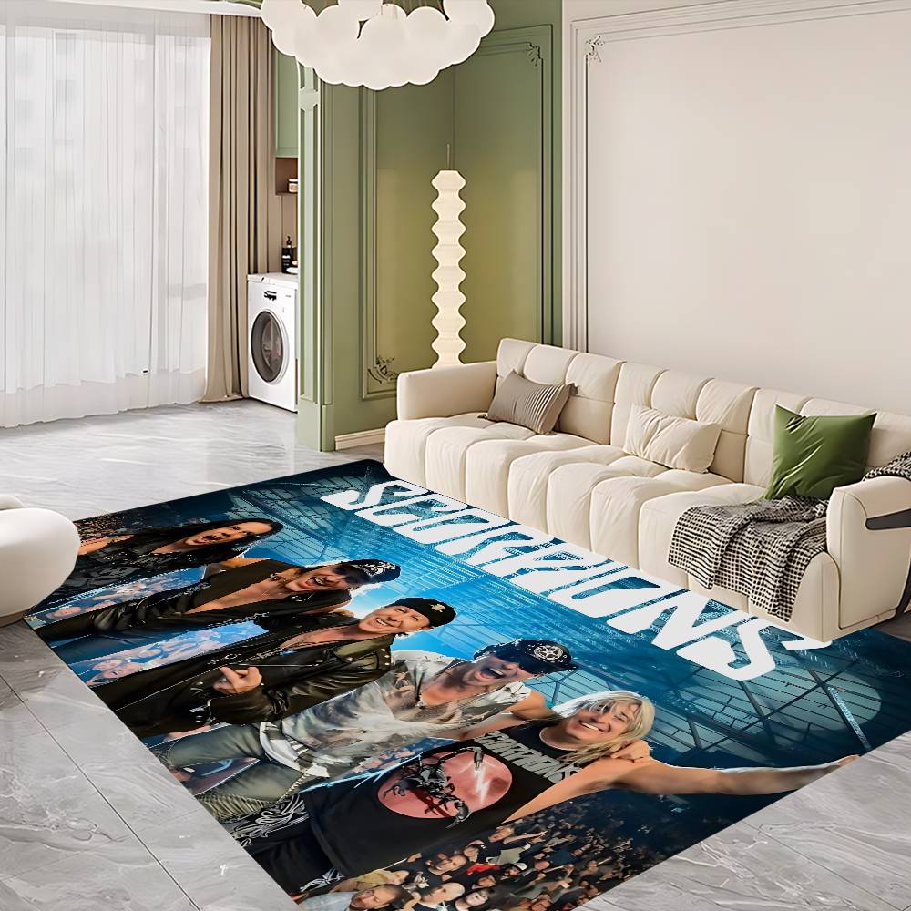 Hard Rock Band S-Scorpions Door Mat Kids Room Bedroom Decoration Balcony Anti-Slip Doormat Living Room Doormat Area Rug
