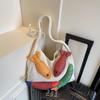 Borse a Spalla Shopper in Lana Lavorata a Maglia Decorazione Pesce Fortunato per Donna Grande Capacità Borsa da Shopping Borsa a Mano Casual da Strada Design Koi 2026
