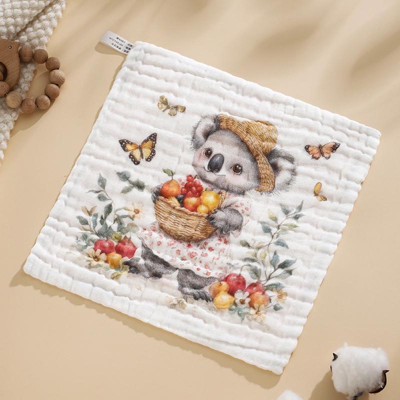 7A Antibacterial Pure Cotton Baby Washcloth - Six-Layer Gauze, Class A, Newborn & Child Towel