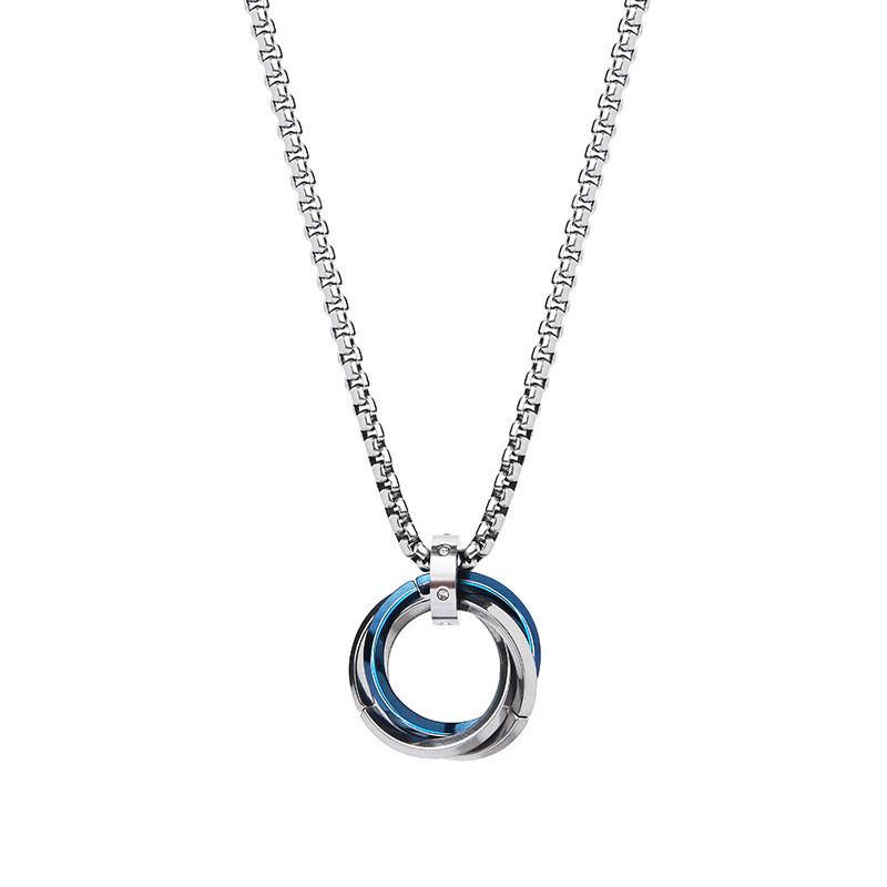 Trendy Titanium Steel Necklace For Men And Women With Minimalist Geometric Design Ideal For Casual Wear And Gifts