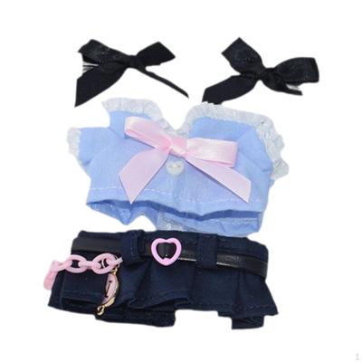 17cm Puppenkleidung Kinder Hängendes Weiches Kostüm Niedliches Modekleid Uniform Anzug