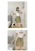 Women's High-Waisted Gray A-Line Quick-Dry Skort - Summer Slim-Fit Petite Wide-Leg Design