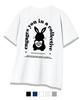 RANDOMOFF Black Bunny Back Short Sleeve T-Shirt [5 Colors] (Type B)