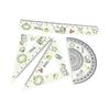 4pcs Measuring Drawing Tools Ruler Set Math Geometry Tools Triangle Rulers Stationery Ruler  Gift