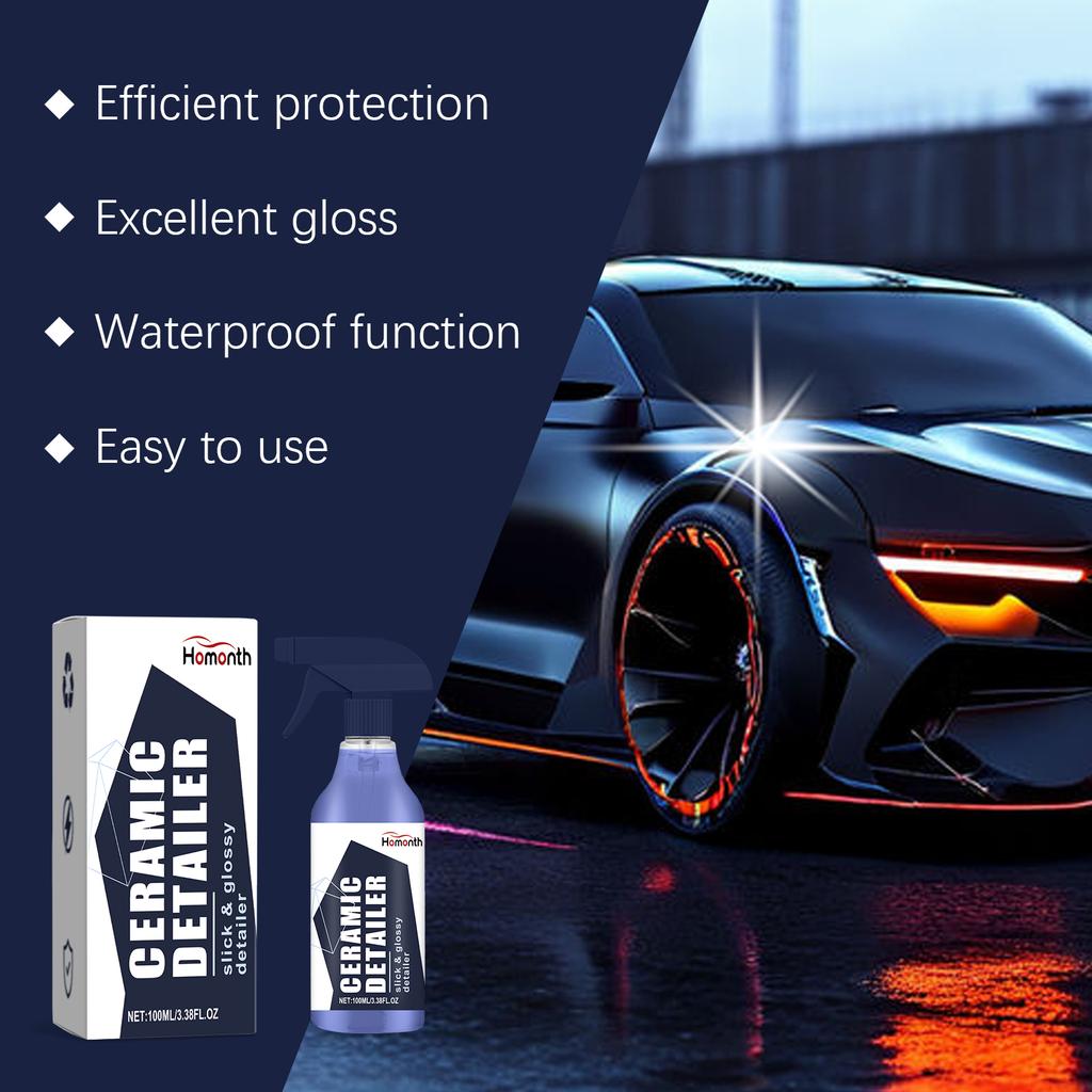 Car Ceramic Coating Spray Nano Polymer Sealant For Paint Protection Gloss Enhancement Water Spot Removal Detailing Accessories