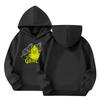 Kids' Long Sleeve Loose Pullover Letter Print Drawstring Hooded Sweatshirt