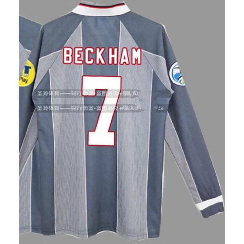 Retro Long Sleeve Soccer Jersey Football Shirt Men Women Vintage Legends Print Sports Training Top