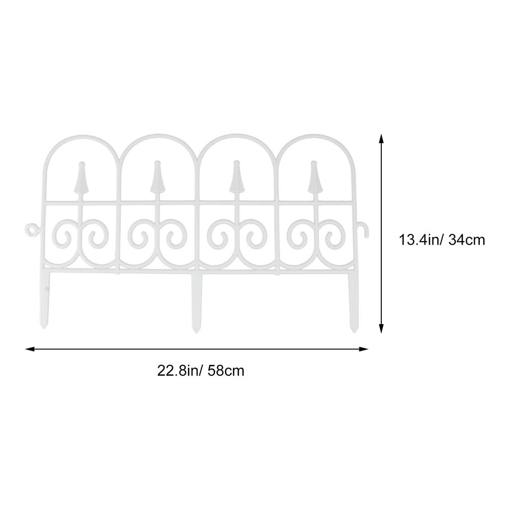 3 Pcs Plastic Fence Christmas Tree Decorations Festival Decorative Path Wedding Garden Pastoral