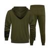 Men's Winter Sports Casual Fitness Suit With Dots Hoodie Sweatshirt And Pants