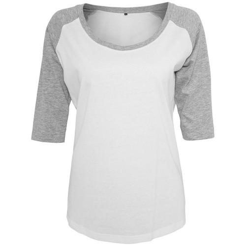 

Build Your Brand Womens/Ladies Heather Raglan T-Shirt XS