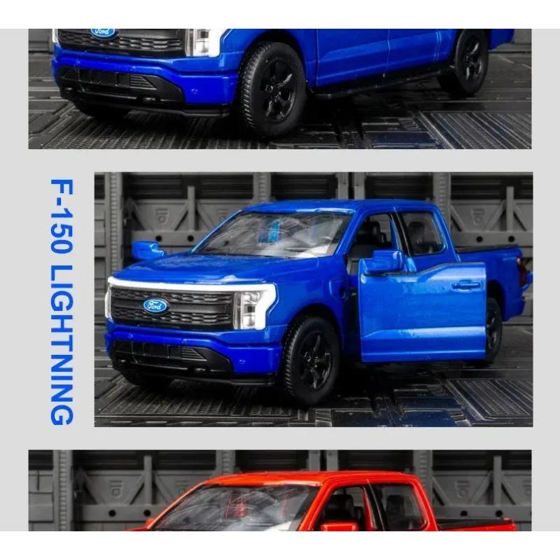 1/36 Ford Raptor F150 Lightning Alloy Die Cast Toy Car Model Sound and Light Pull Back Children's Toy Collectibles Birthday Gift
