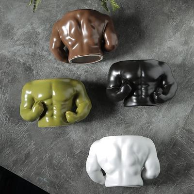 1ks 300ml Novinka Kreativní kelímek na vodu Osobnost Narozeninový dárek pro přítele Boudoir Keramický hrnek Kreativní Hrnek s Mocnými Svalovými Hrnky