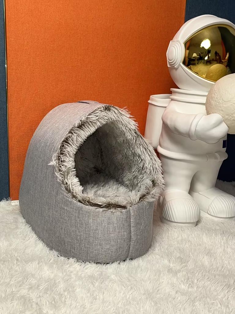 Neuer tiefer Schlafkomfort im Winter, Katzenbett, kleiner Mattenkorb, kleine Hundehausprodukte, Haustierzelt, gemütliches Höhlennest für den Innenbereich, Cama Gato