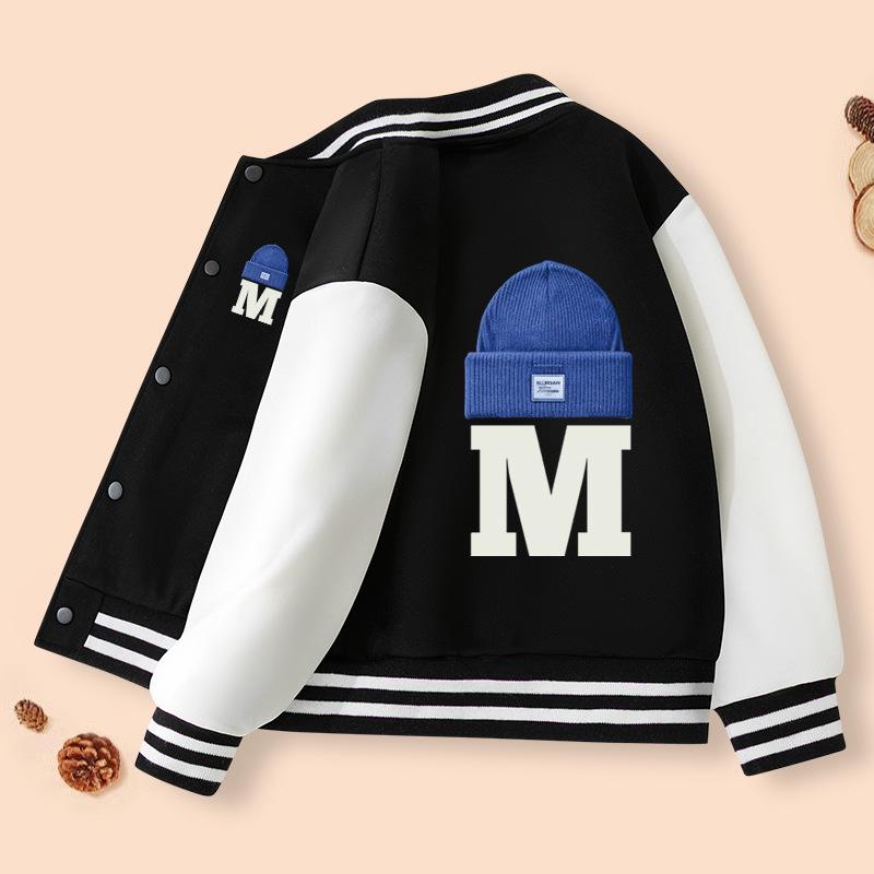 

Boys Spring & Autumn Baseball Jacket - 2026 New Medium & Large Academy Style 130 cm