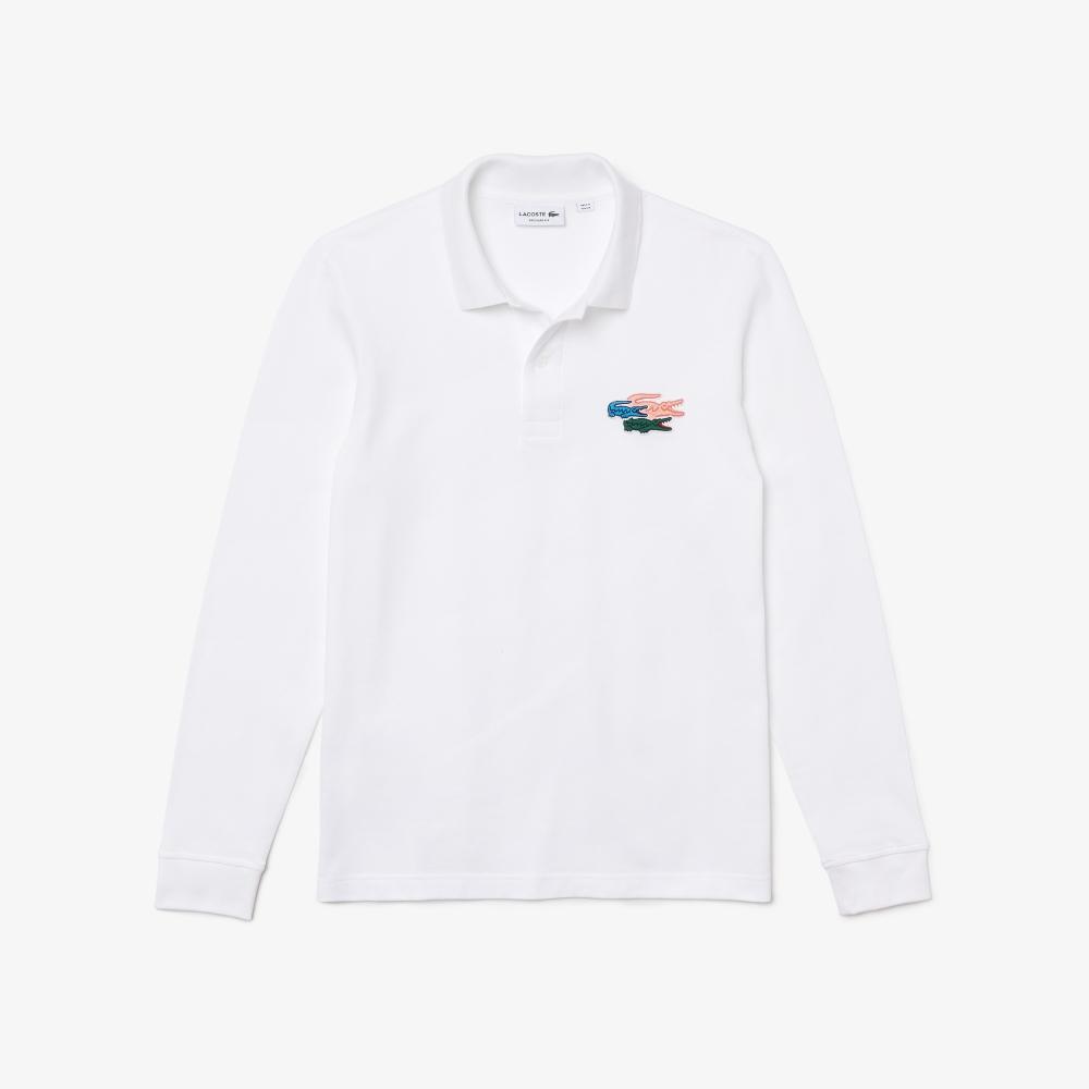 

Мужское поло LACOSTE Holiday с длинным рукавом PH796251N 001