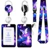 Work Office Badge Holder Fashionable Badge Holder Retractable Reel Stylish Id Card Protector for Work School Professionals Badge