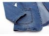 Dameslimfit denimjakke, dresskrage, ensfarget, cardigan med én knapp - trendy vår og høst