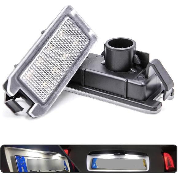 2 szt. LEDowe Lampki Tablicy Rejestracyjnej Lampka Numeru do Fiat 500 Dodge Viper J'eep Grand Cherokee Zasilane przez Wysokiej Mocy LED SMD Ksenonowy Biały Bez Błędów