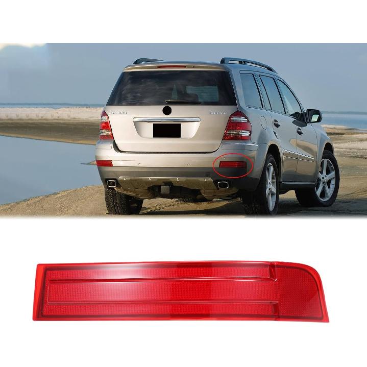 

Right Rear Bumper Reflector Passenger Side Red Trim 1648201274 Compatible with Mercedes-Benz GL320 GL450 GL550 X164 2007-2009 Right