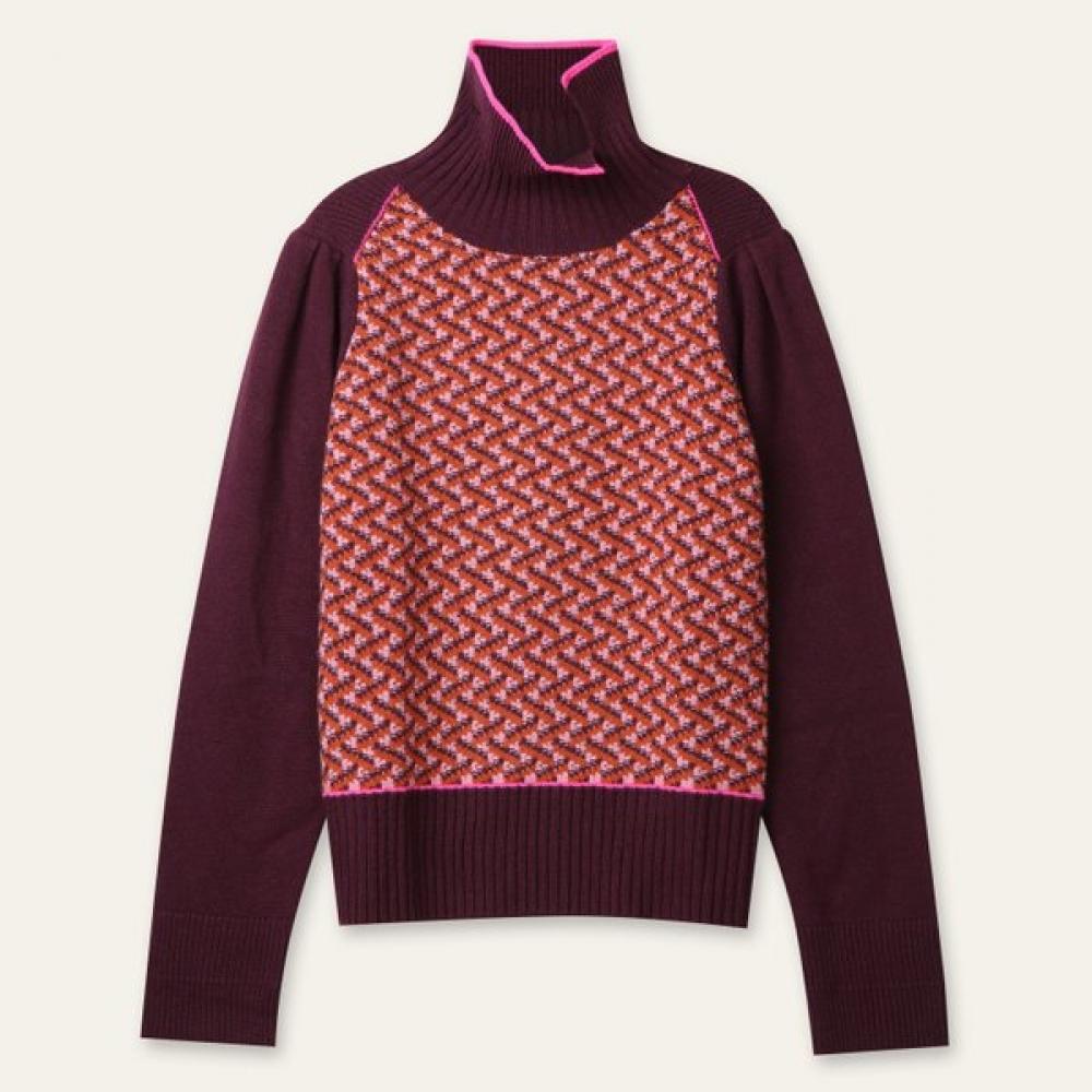 Oilily Pattern Knit Model  Owbfakn013 Dark wine (87)/XL(88)