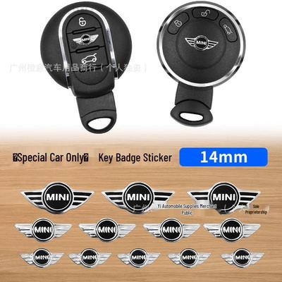 Mini Cooper Key Tag Emblem: Metal Key Sticker for Mini Remote Key Modification