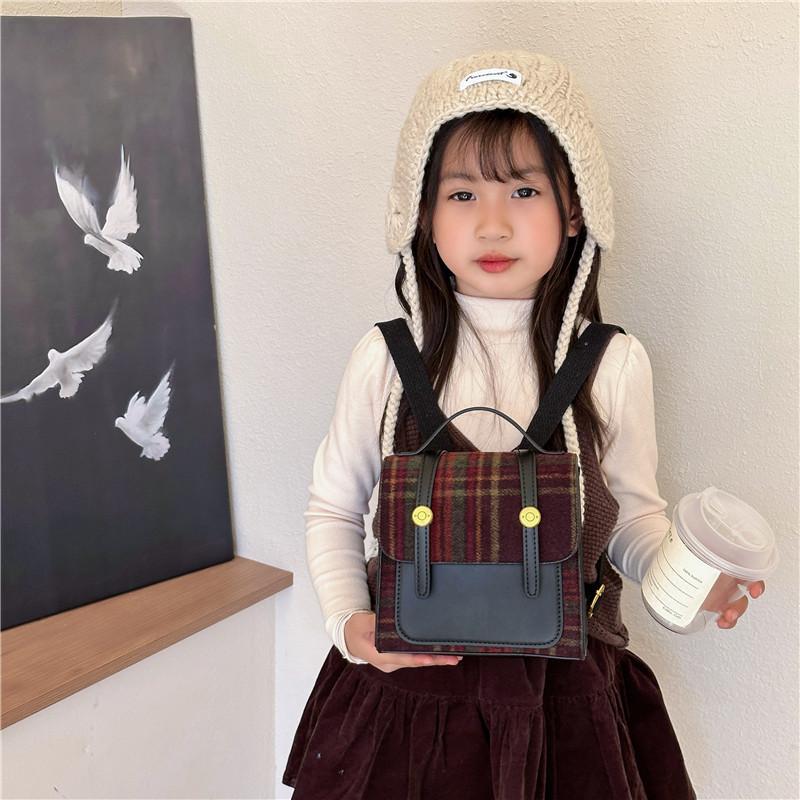 Children's Backpack - Retro Style - Boys and Girls' Children's Bag - Mini Handbag - Kindergarten Double Shoulder Bag