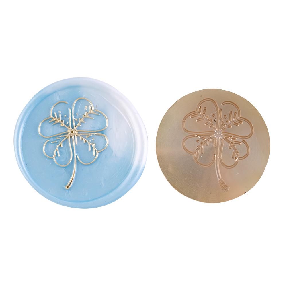 Round Shaped Sealing Wax Stamp Head Wedding Invitation Retro Sealing Stamp Head Handcraft Tools for Cards Envelope DIY Art Decor