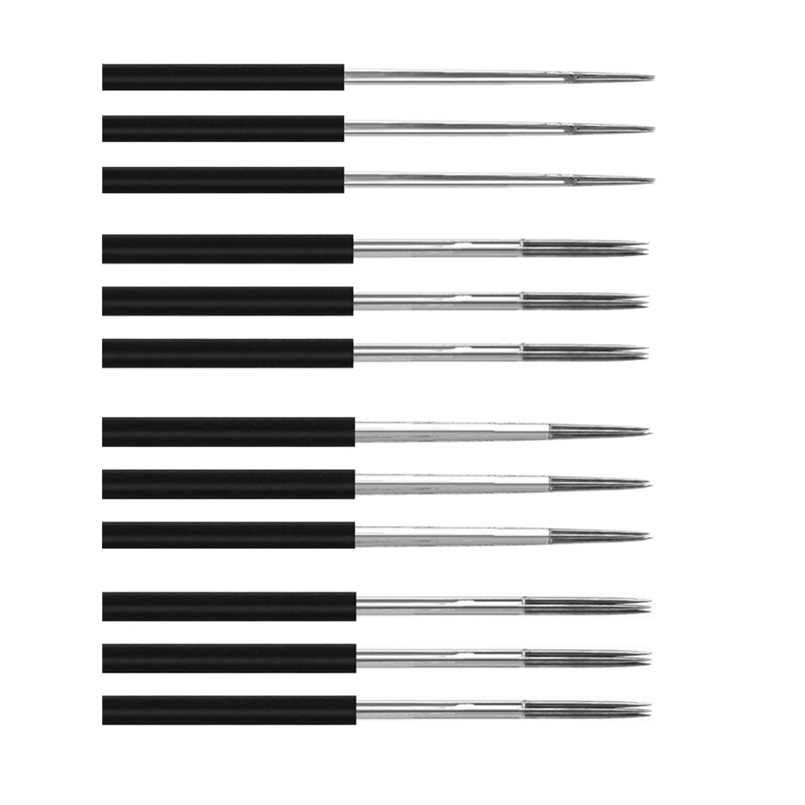 

25pcs 5RS Shader Microblading Needle 25pcs Stainless Steel Manual Eyebrow Makeup 3RL Microblading