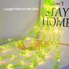 Artificial Willow Leaf LED String Lights, USB Powered Copper Wire Fairy Lights, Green Vine Garland for Indoor Outdoor Garden Patio Party Decoration