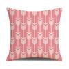 Nordic Geometric Decorative Pillow Sofa Cushion Cover Modern Home Decor Square Pillowcase Peach Skin Pillowcase
