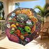 Plants VS Zombies Print Automatic Open Close Umbrella, Portable Foldable Umbrella, for Outdoor Commute Camping Trip, Ideal Birthday Gift