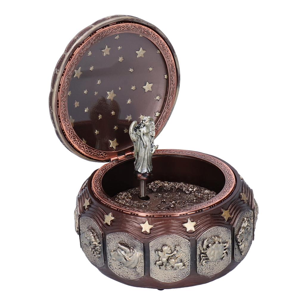 Music Box Fashion Creativity Rotating 12 Constellations Firends Birthday Holiday GiftsCoppery Aries