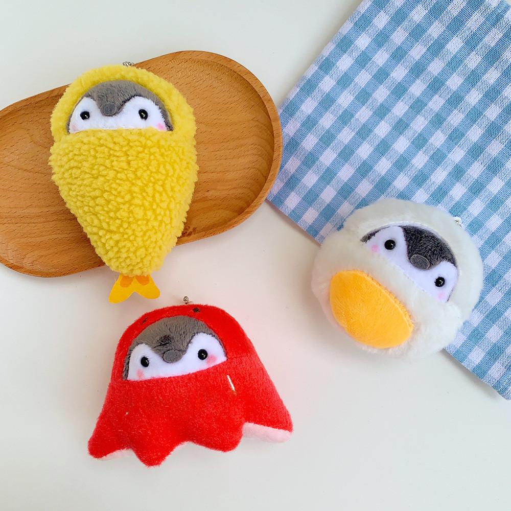 Cute Plush Penguin Keychain Adorable Bread Penguin Stuffed Animal Charm