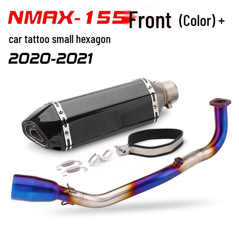 NMAX-155 Scooter Stainless Steel Blue Front & Carbon Fiber Tail Mod Kit