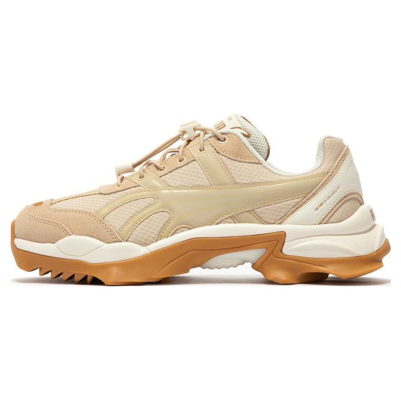 Puma Nitefox Urban Outdoor Round Toe Lace-Up Low-Top Sports Casual Shoes Unisex Sneaker Light-Brown 389593-02