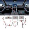 For Toyota Land Cruiser   2024 Interior TPU Protective Film Car Navigation Gear Box Panel Sticker Anti-scratch Styling