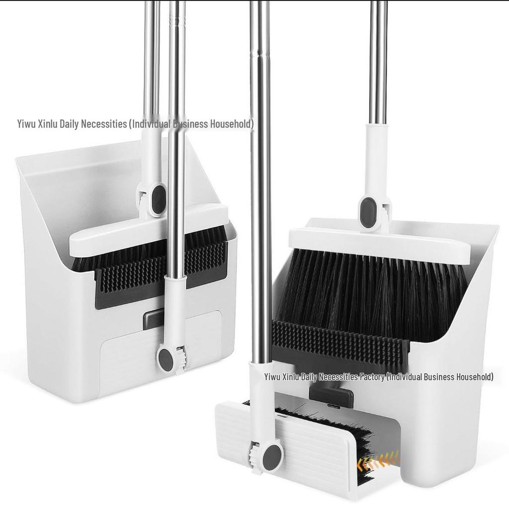 Haushaltsbesen- und Kehrschaufel-Set mit Abzieher - Effizientes Kehrwerkzeug