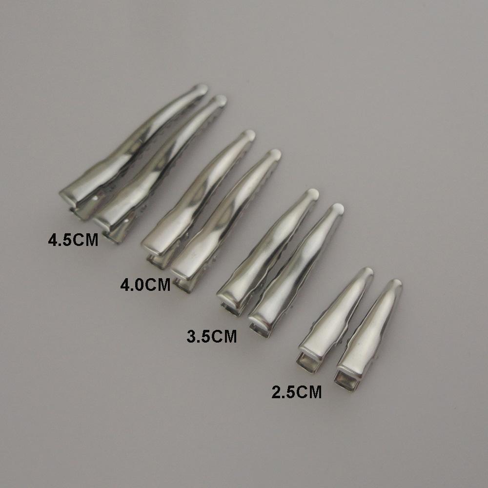 200PCS/bag 2.5cm Teethed Single Prongs Metal Alligator Hair Clips Plain Duckbill Hair Barrettes for Handmade Hair Jewelry